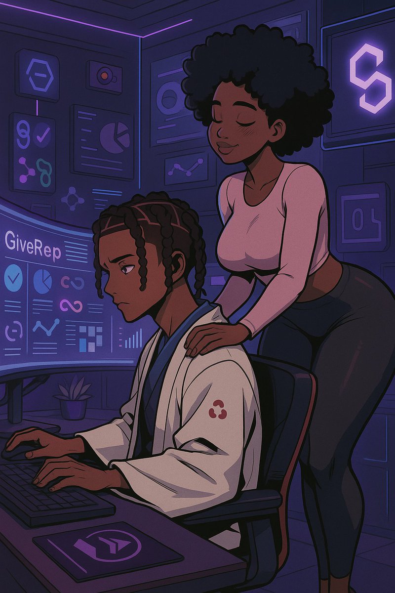 BagTheoryOG's tweet photo. Man… I’m locked in on this Web3 grind 
@GiveRep all over my screen, charts going crazy…
This is how we build the future. https://t.co/Q0oynmKWsa
