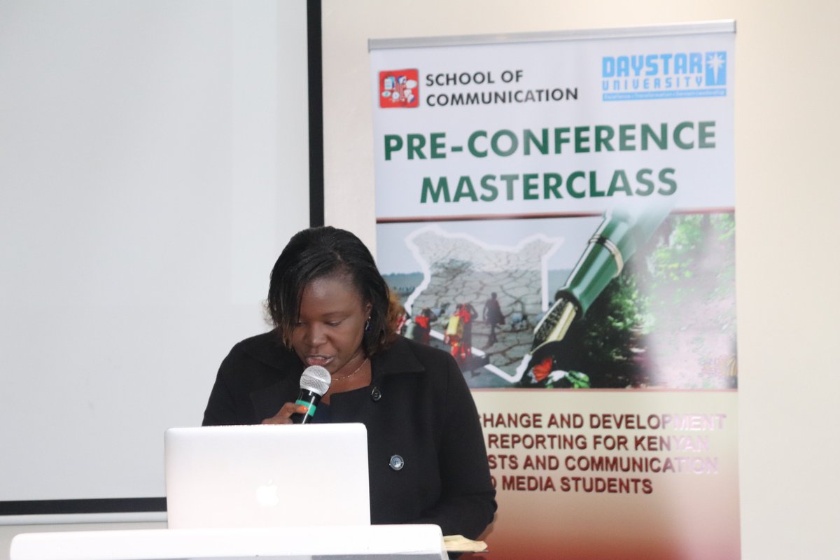 KenyaEditors's tweet photo. KEG CEO Rosalia Omungo makes remarks at the #CCMasterclass: This initiative grew out of collaborations formed during the Africa Climate Summit held here in Nairobi from September 4–6, 2023.
At that summit, key gaps in #ClimateChangeReporting were identified, prompting the need for deeper understanding and targeted training.