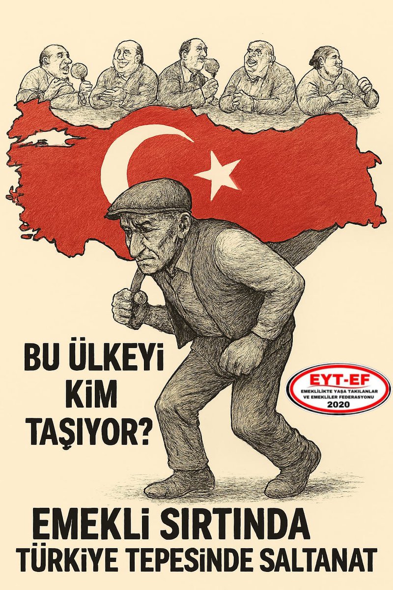 İktidar, #enflasyon a ezdirmeyeceğiz söylemlerini boşa çıkararak, 
Yoksulluğa, sefalete ve onur kırıcı bir yaşam koşuluna mahkum ettiği,

Tüm #Emekli lere derhal 35BinTL 
#SeyyanenZam yapmalıdır‼️

#5000KısmiEmekliEdilmedi
<a href="/_cevdetyilmaz/">Cevdet Yılmaz</a>
<a href="/isikhanvedat/">Prof. Dr. Vedat Işıkhan</a>