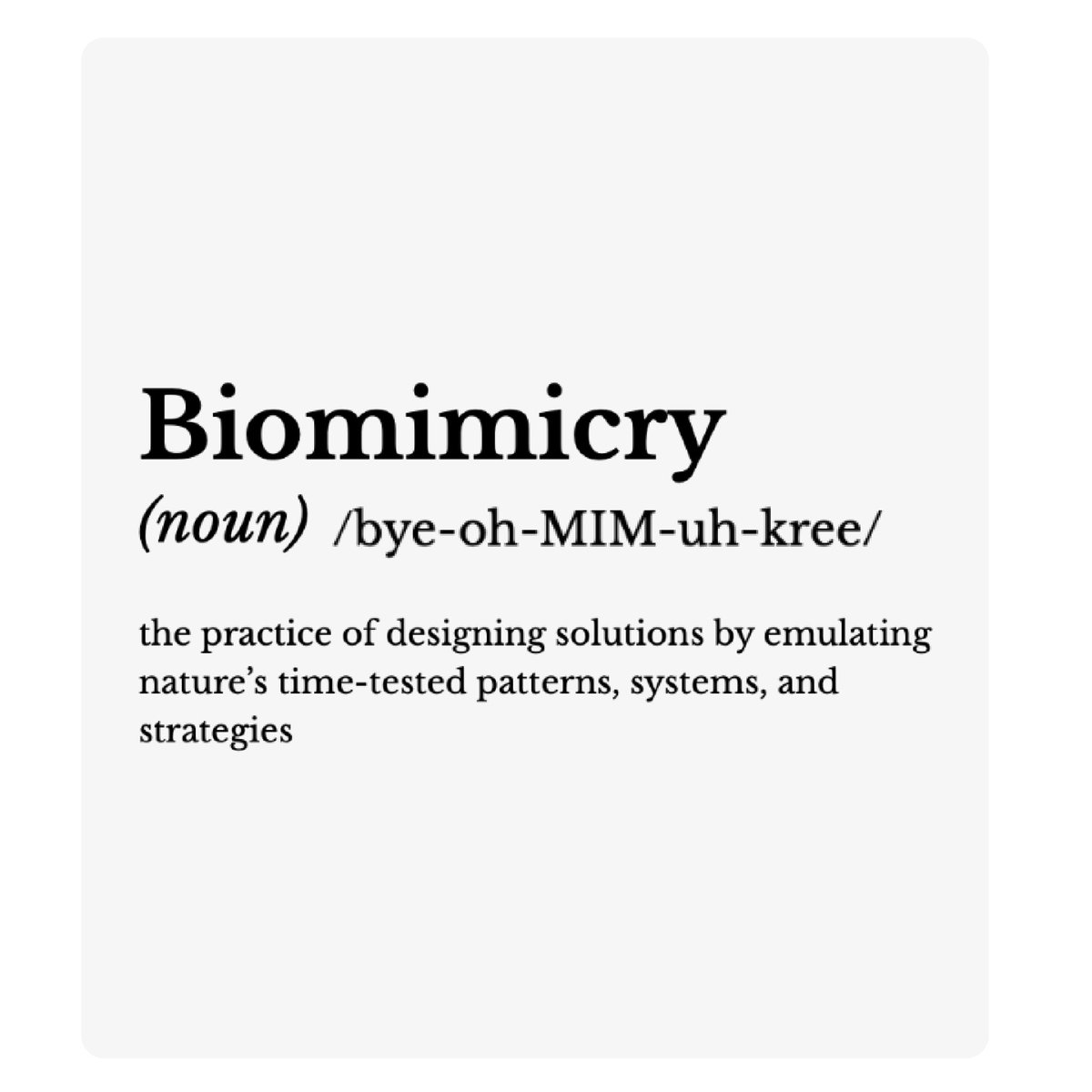 MOTF's tweet image. Word of the Future: &quot;Biomimicry&quot; - the practice of designing solutions by emulating nature&apos;s time-tested patterns, systems, and strategies.
#ScienceWordOfTheWeek
#MuseumOfTheFuture