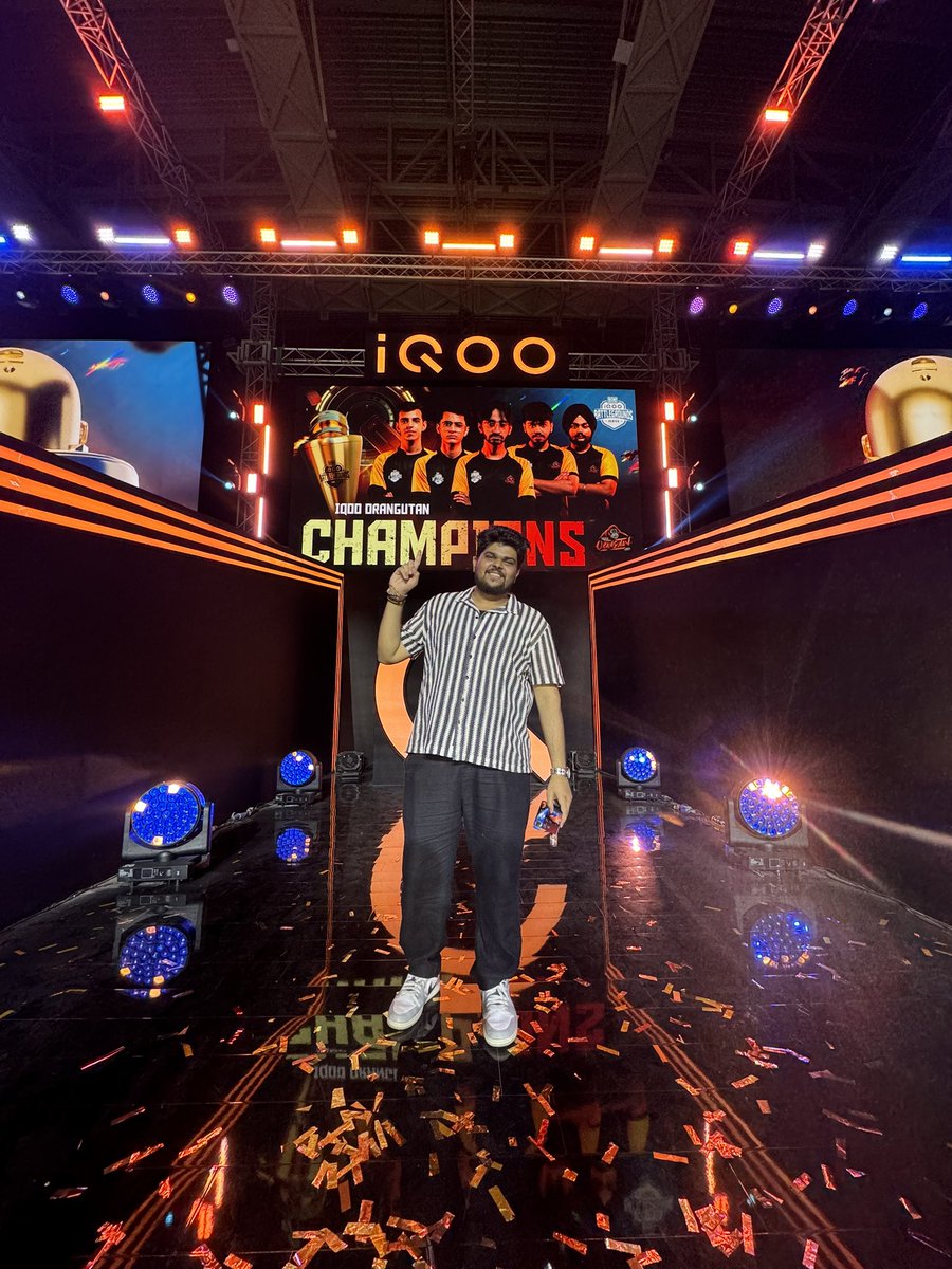 vedangchavan's tweet photo. Finally! ❤️🧿
I love these boys 🫂 @orangutan_gg is not just a name — it’s an emotion. We’ve dedicated 4 years of our lives to this journey, all for that one big moment… and it finally happened — our first LAN win, and that too by a huge margin! https://t.co/CrRRyJaRrj