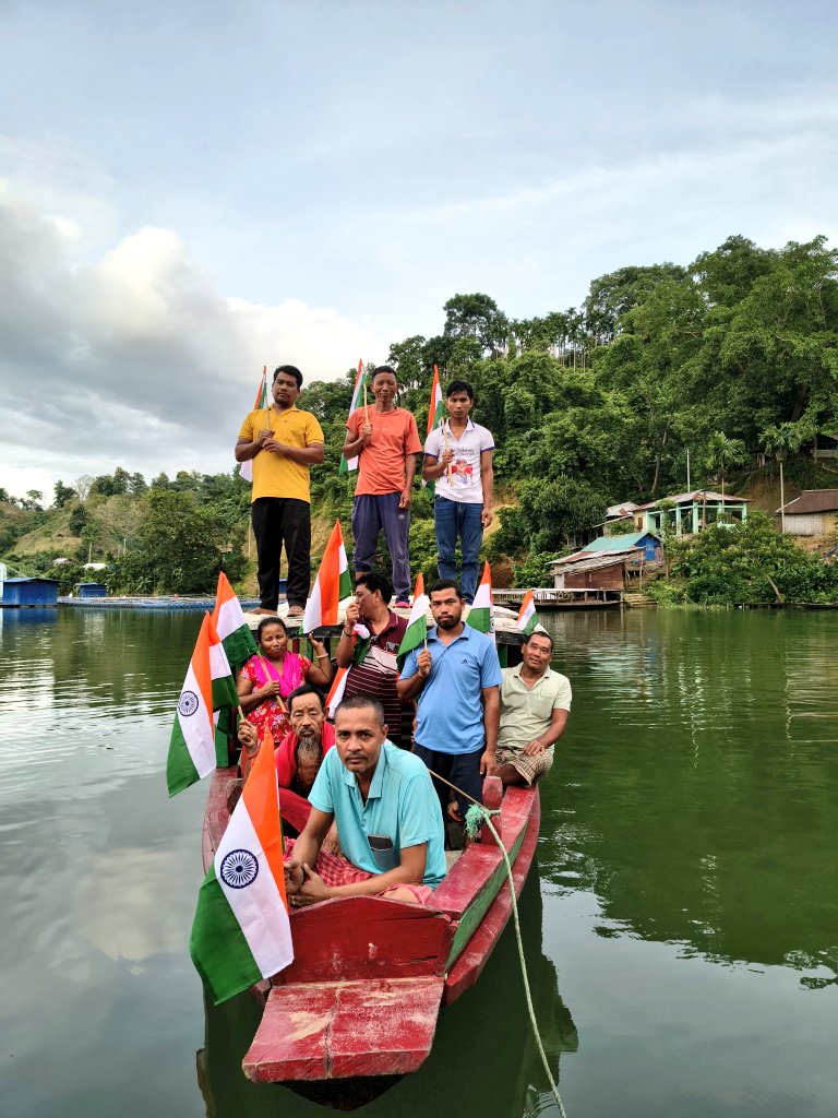 Across #Tripura, people from all walks of life are coming together to actively participate in the #HarGharTiranga 🇮🇳 campaign, proudly showcasing their unity and patriotic spirit. 

#HGT2025