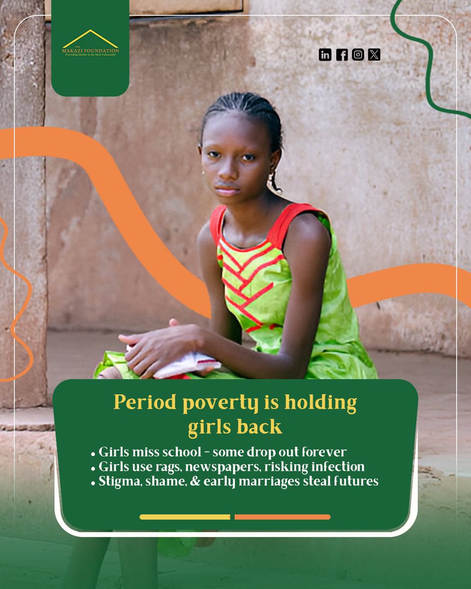 Makazi_265's tweet photo. In Malawi, thousands of girls miss school every month simply because they don't have access to pads or clean toilets.
#MakaziFoundation #PeriodPovertyMW
#MenstrualJustice #PadsForAll #GirlsEducation #SDG5
#DignityNotShame #LeaveNoOneBehind #MHMForAlI https://t.co/r5GO65qkox