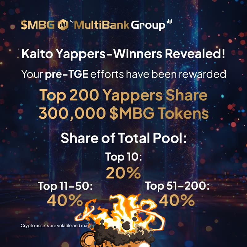 world_invade's tweet photo. $MBG FIRST KAITO REWARDS CAMPAIGN ENDED ON 31ST JULY AND SOME THINK IT ENDED THERE.
 
There are currently 52 ongoing airdrop reward campaigns on the kaito earn so its pretty easy to get mixed up and miss the $MBG campaign..

But worry less, I'm here to inform you the $MBG post Tge rewards campaign is live.

With 150K USDT prize pool for the top 200 "Round 2"

I bet so many of you thought  campaign ended after airdrop 1, 

Thankfully it didnt, and airdrop 2 rewards is going to be distributed in USDT

>> @multibank_io has a backing in TradFi with $29B AUM, 17 licenses and 2M+ clients

>> Plus the $MBG tokens gives you access to a regulated global ecosystem with real assets valued at $29 billion

they're moving $3 billion worth of real estate into RWA tokenization while continuing to operate both spot and derivatives markets under one platform making the MBG token a solid play on both sectors.. 

MBG is currently trading at $2.4 , shows how strong the project is (yes i'm faded)

the first airdrop was just a start, airdrop 2 will be bigger

Fading multibank should be a crime at this point