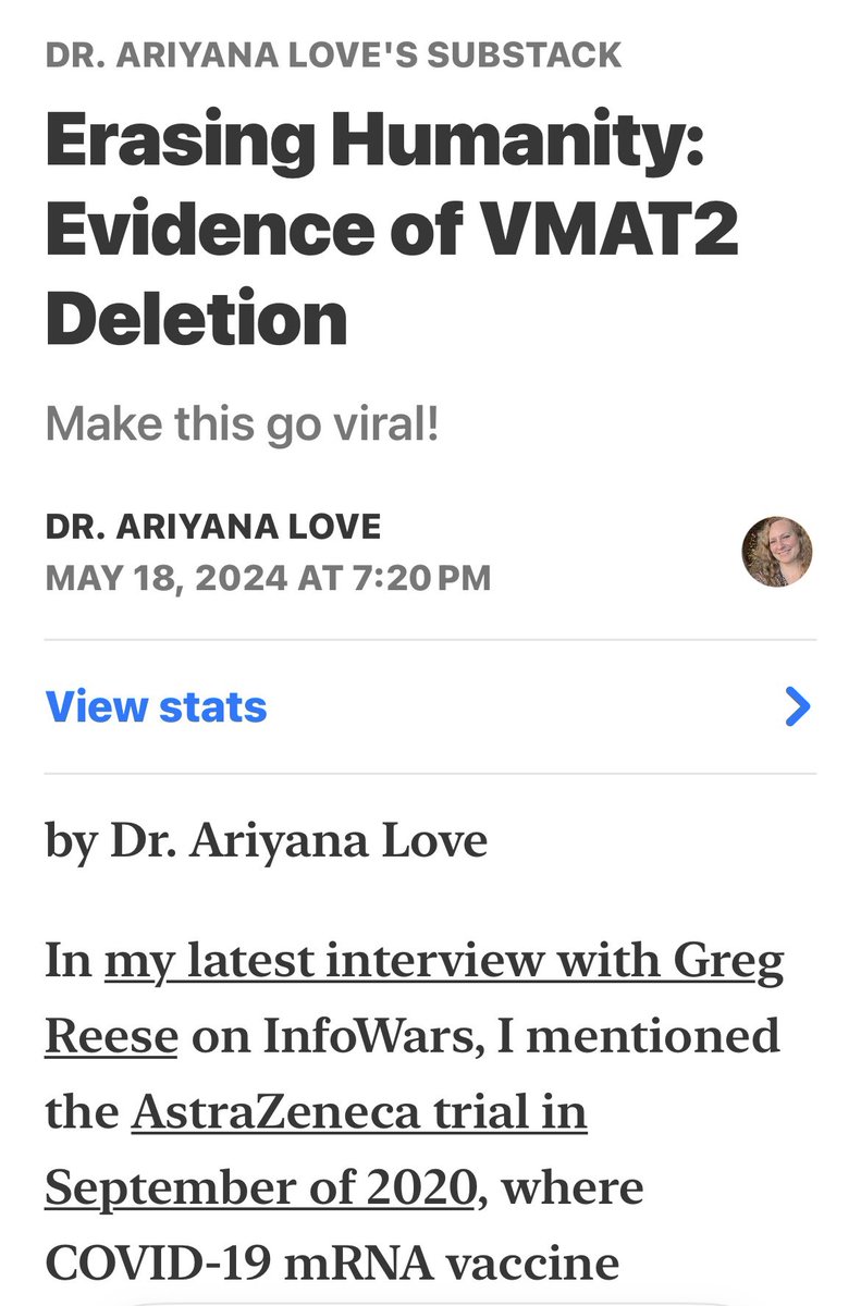drloveariyana's tweet photo. Psychosis a major side effect of Covid-19 vaccines is induced by genetic deletions of the #VMAT2 Gene, something I proved in my following article.
#News
➡️Read more:
https://t.co/mimpl87Vvi https://t.co/CDYxScWfGI