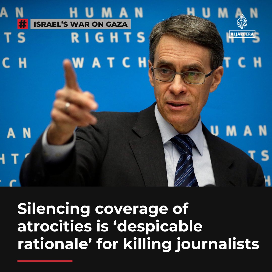 Israel’s killing of Al Jazeera journalist Anas al-Sharif, who was among the most prominent reporters in Gaza, was a targeted attempt to shut down coverage of its “atrocities”, says Ken Roth, the former head of Human Rights Watch.

🟥 Read analysis: aje.io/23lehr