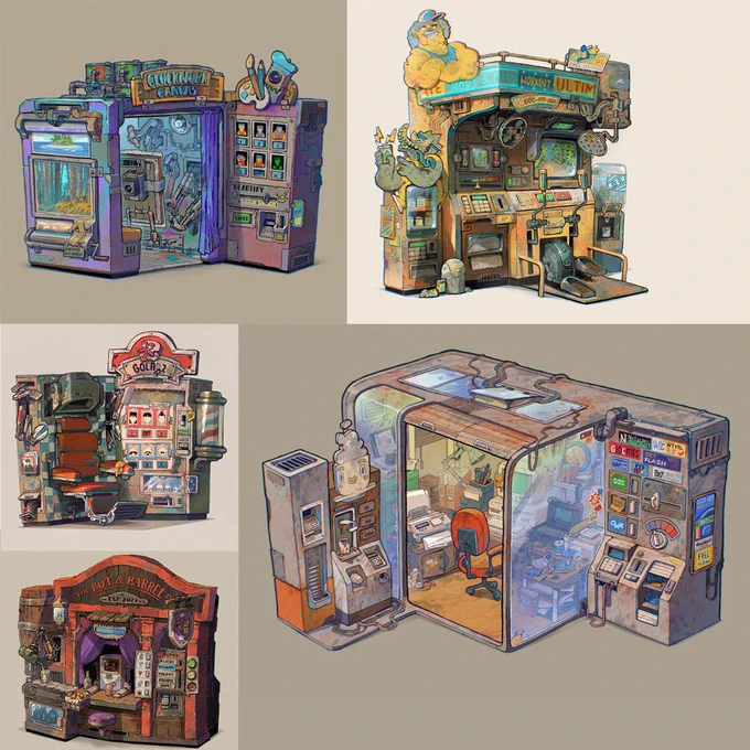 Hey, I've just posted a bunch of "recent" artworks on artstation with timelapses, check 'em out.