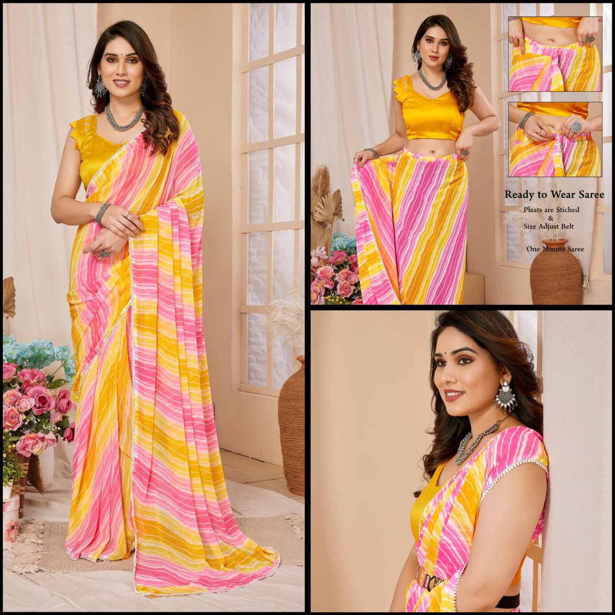 Just launched – Stunning Heavy Georgette Readymade Saree now at $59.00 NZD 👉 t.ly/Qjtzj 💥💖