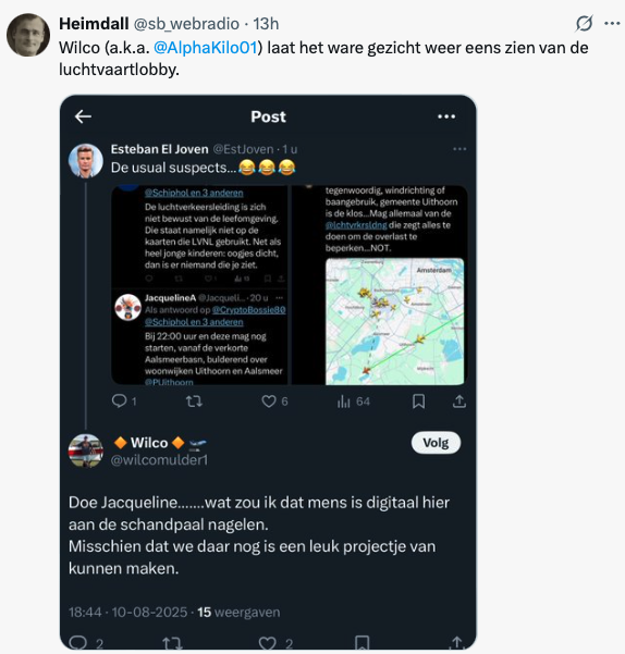 AlphaKilo01's tweet photo. Zeg Heim @sb_webradio Ik weet niet wie je dit wijs gemaakt heeft, maar ik ben zeker niet Wilco. Nooit geweest ook niet. Het zoveelste aantoonbare leugen van je. https://t.co/BgO8sNGyom