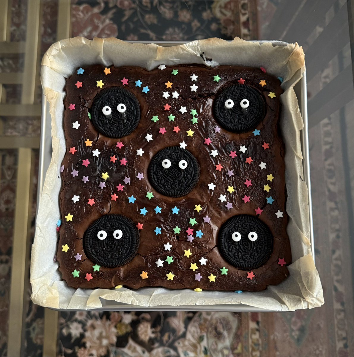Soot sprites brownies for breakfast ⭐️🖤