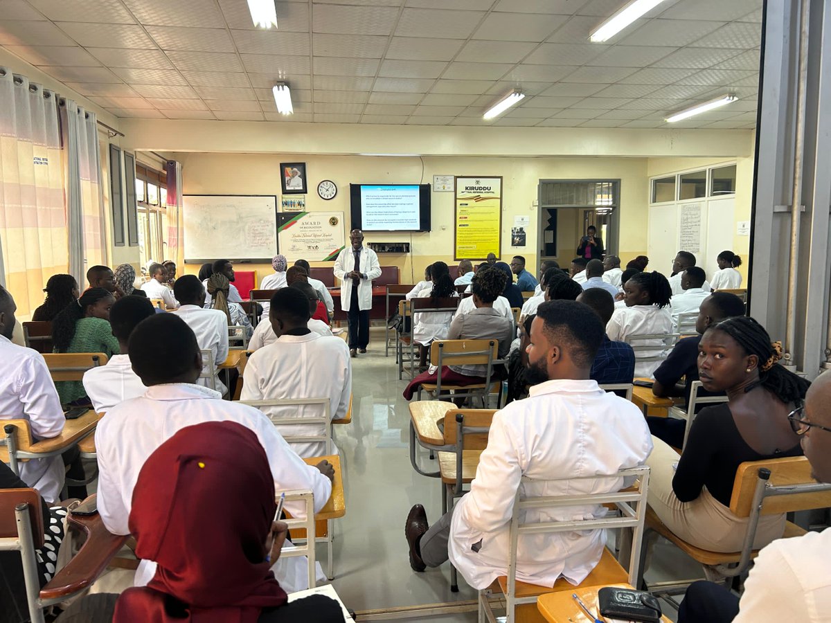 KIRUDDU NATIONAL REFERRAL HOSPITAL (@kiruddunrh) on Twitter photo The Head Clinical Services <a href="/kirudduNRH/">KIRUDDU NATIONAL REFERRAL HOSPITAL</a>  Dr. Emmanuel Seremba is currently orienting our newly deployed Medical interns on Clinical Protocols and Medical Ethics. The Head Clinical Services <a href="/kirudduNRH/">KIRUDDU NATIONAL REFERRAL HOSPITAL</a>  Dr. Emmanuel Seremba is currently orienting our newly deployed Medical interns on Clinical Protocols and Medical Ethics.