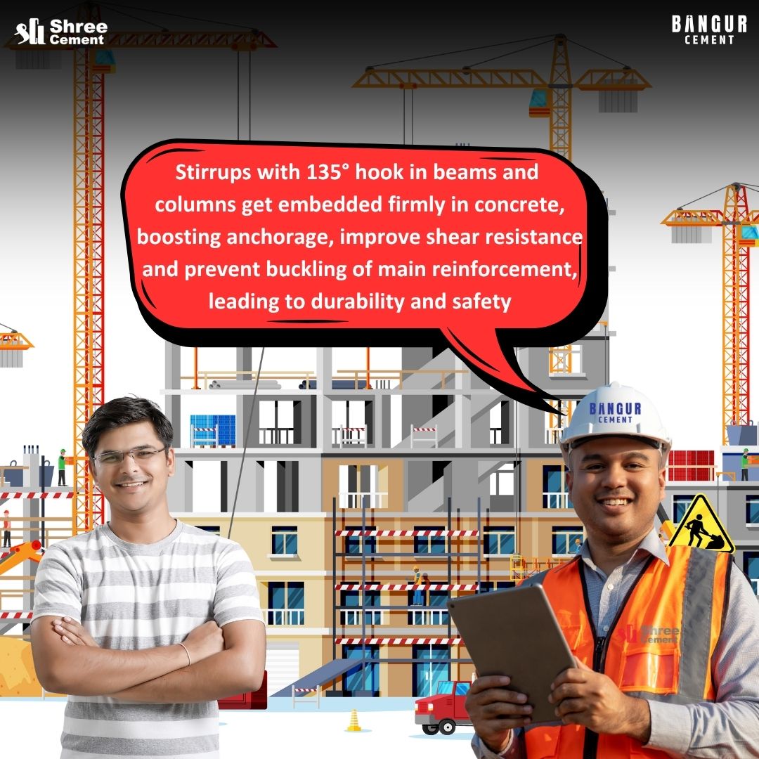 shreecementltd's tweet photo. Concrete facts, not concrete myths! #MondayMythBusting is here to dispel popular as well as lesser known misconceptions about application processes and set the record straight.
Can hooks of stirrups in beams and columns be kept straight? It's time into dive into some solid facts!
#ShreeCement #BangurCement #BuildSmart