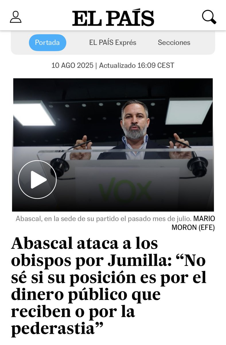 Fotoportada del <a href="/el_pais/">EL PAÍS</a> web 🙌🏻🙌🏻

©️EFE / Mario Morón