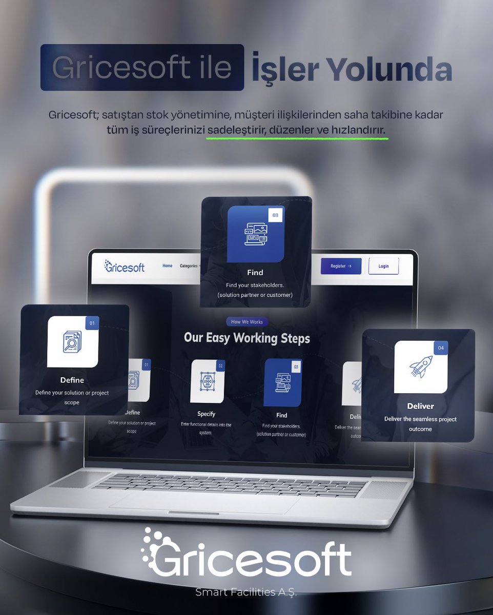 gricesoft's tweet photo. Gricesoft ile işleriniz yoluna girer.
Satıştan stok takibine, saha operasyonlarından müşteri yönetimine
kadar tüm süreçleri tek platformda birleştirir.

İş akışlarınız sadeleşir, hızlanır ve kontrol edilebilir hale gelir.

✔ Zaman kazanın
✔ Verimliliği artırın
✔ Az hata https://t.co/99KE3bq6vb