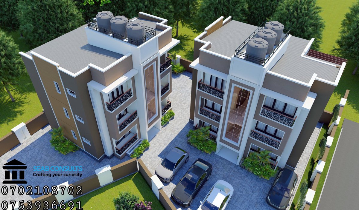 Two blocks consisting of 1BHK and 2BHK Apartments. 
Any building you dream of, we design your curiosity to perfection 👍

Patronize our work and we will create your dream. 

Contact us on +256702108702 or +256753936691 for all your designs and construction services