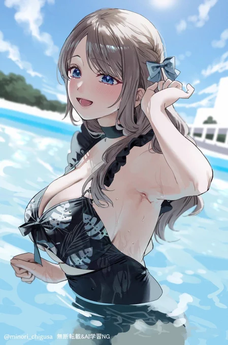 「水、気持ちいいねっ!」
