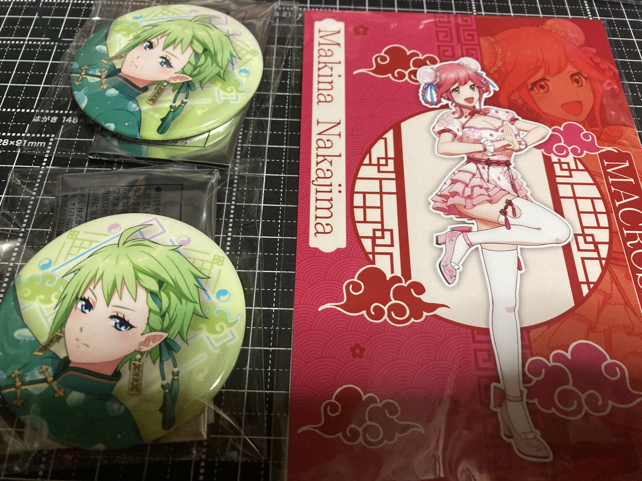 マクフェス シェリル マキナ 缶バッジ マクロス超時空フェスティバル 缶バッジコレクション 裏