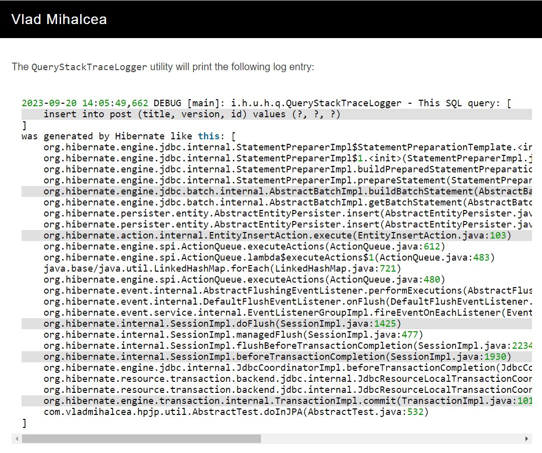 How to find the source of an SQL query generated by Hibernate

vladmihalcea.com/source-sql-que…