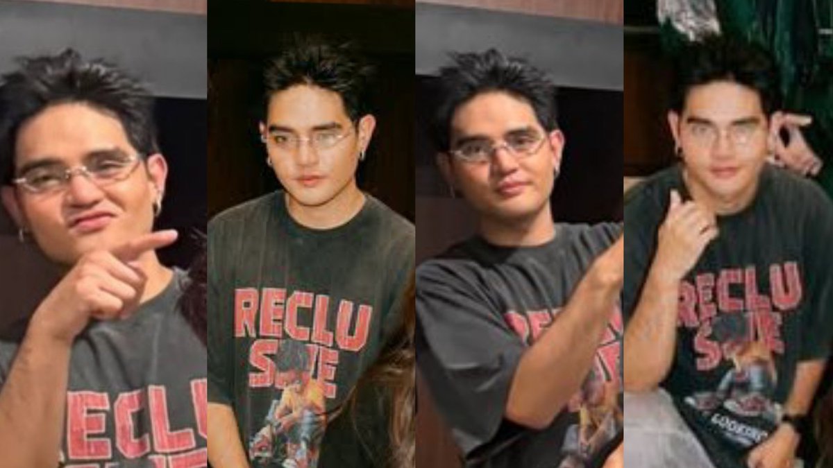 JPNPALAGI's tweet photo. we need to talk about this look of pablo more. the specs and the hair are making me... 😩 https://t.co/D0en322UfL