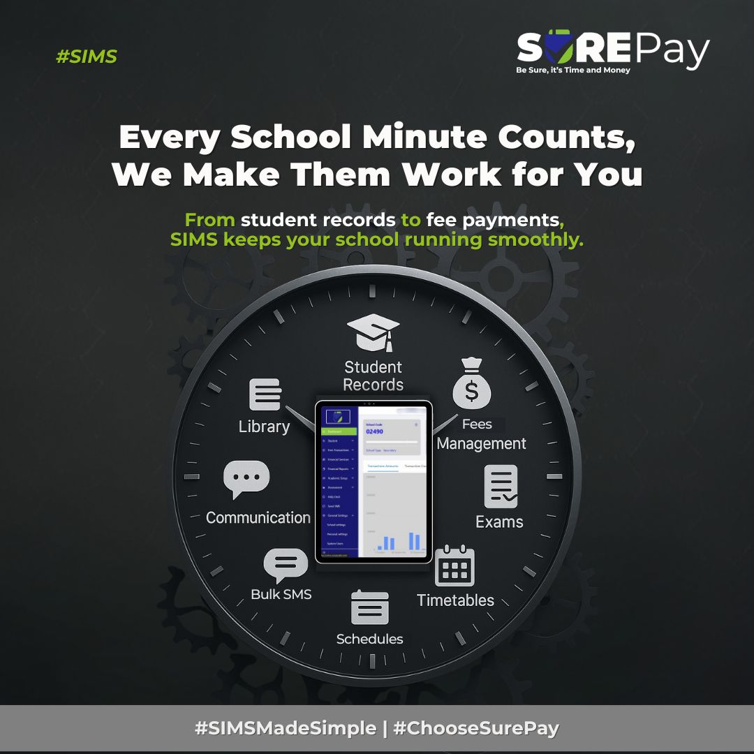 SurepayLimited's tweet photo. Because running a school shouldn’t feel like running a marathon — let SurePay SIMS do the heavy lifting while you take the victory lap. #SurePaySIMS https://t.co/82OTmmuLmn