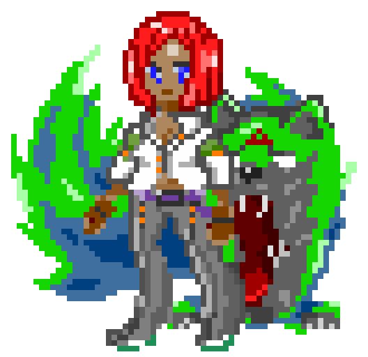 ギルティギアストライブ(ggst)より、ジオヴァーナのドット絵です🐺