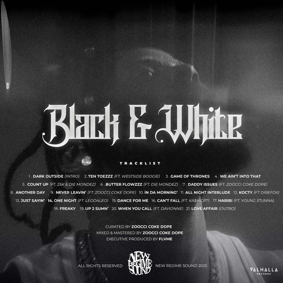 ‘BLVCK &amp; WHiTE’ by <a href="/FlvmeSA/">𝑩𝑨𝑩𝒀 𝑯𝑬𝑬𝑴</a> out now. 

awal.ffm.to/baw