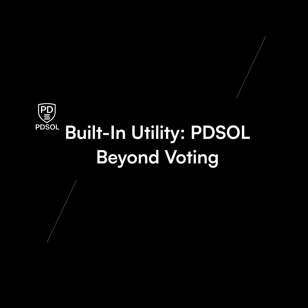 PdSol_Official's tweet photo. PDSOL isn't just for voting, it's your key to CNBM access, smart contract permissions, settlement execution, and proof of true alignment

#PDSOL #Defi #Solana https://t.co/yKqFlGj6sC