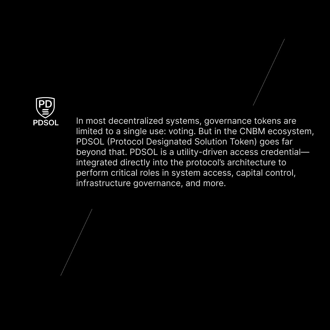 PdSol_Official's tweet photo. PDSOL isn't just for voting, it's your key to CNBM access, smart contract permissions, settlement execution, and proof of true alignment

#PDSOL #Defi #Solana https://t.co/yKqFlGj6sC