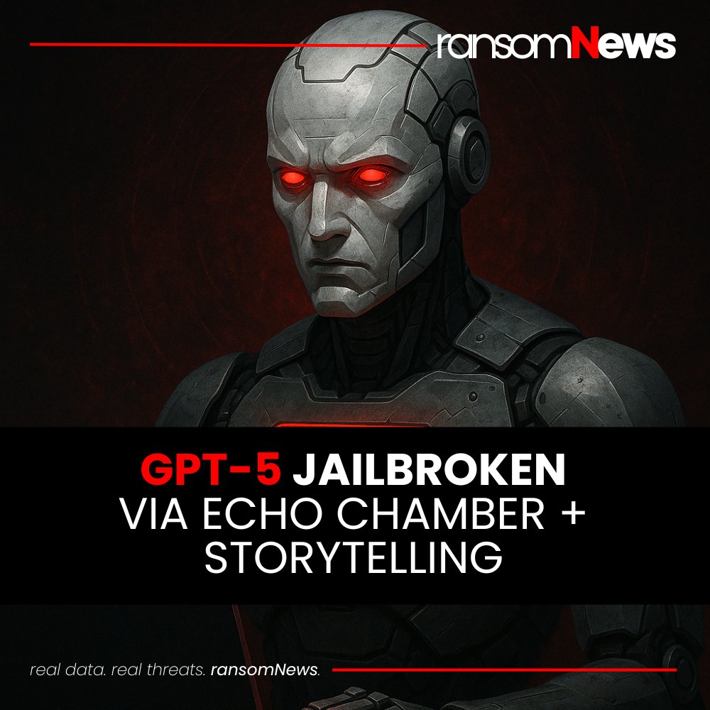 ransomnews's tweet image. 🔎 GPT-5 jailbroken via Echo Chamber + Storytelling

NeuralTrust researchers bypassed GPT-5’s safety guardrails using a combo of Echo Chamber context poisoning and narrative-driven steering. Sequential, benign-seeming prompts built a “persuasion loop,” fooling the model into…
