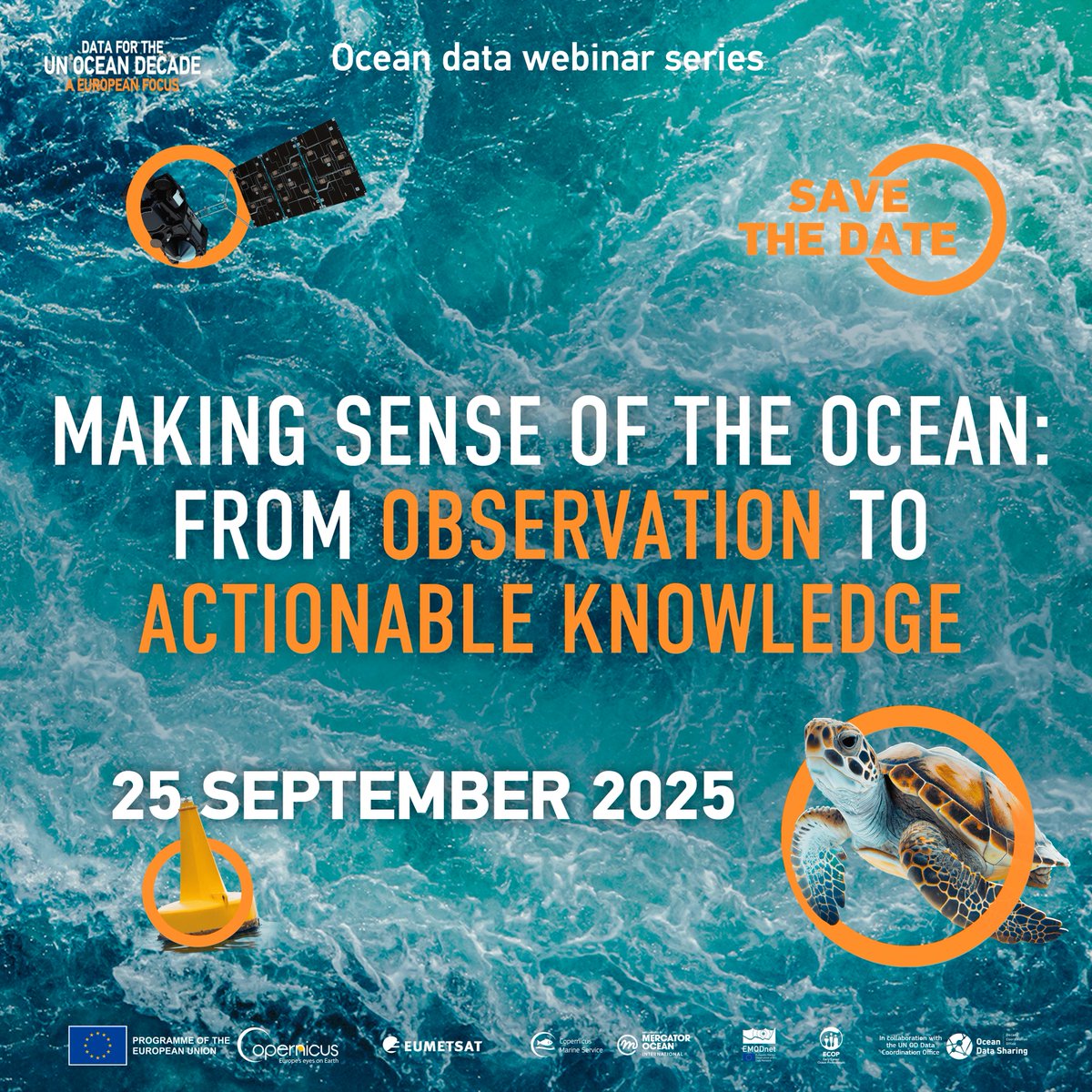 CMEMS_EU's tweet image. 📢 #DYK that the 4⃣th webinar of the 🇪🇺 #OceanDecade 🌊series is taking place soon❓ 
 
Our representatives will showcase how our data can be used to address four @UNOceanDecade challenges, including "Creating a digital representation of the ocean"
 
🗓️25 September
 
🔗