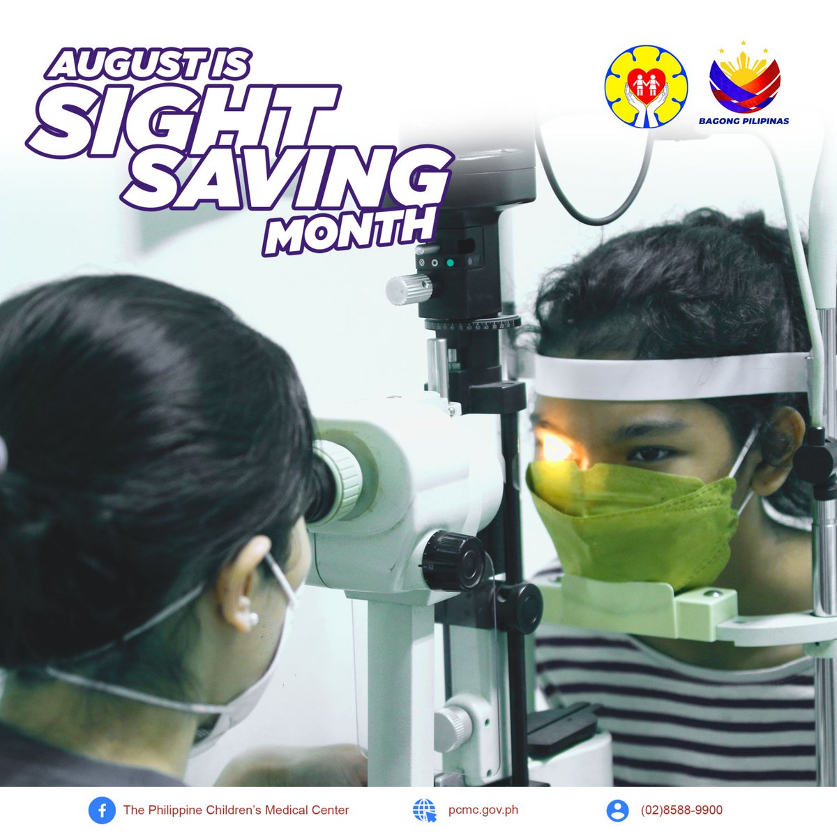 PCMCgovph's tweet photo. August is Sight Saving Month!
Let's encourage our kids to spend more time outdoors and reduce their use of gadgets to help prevent eye strain. https://t.co/gdGGu831aG