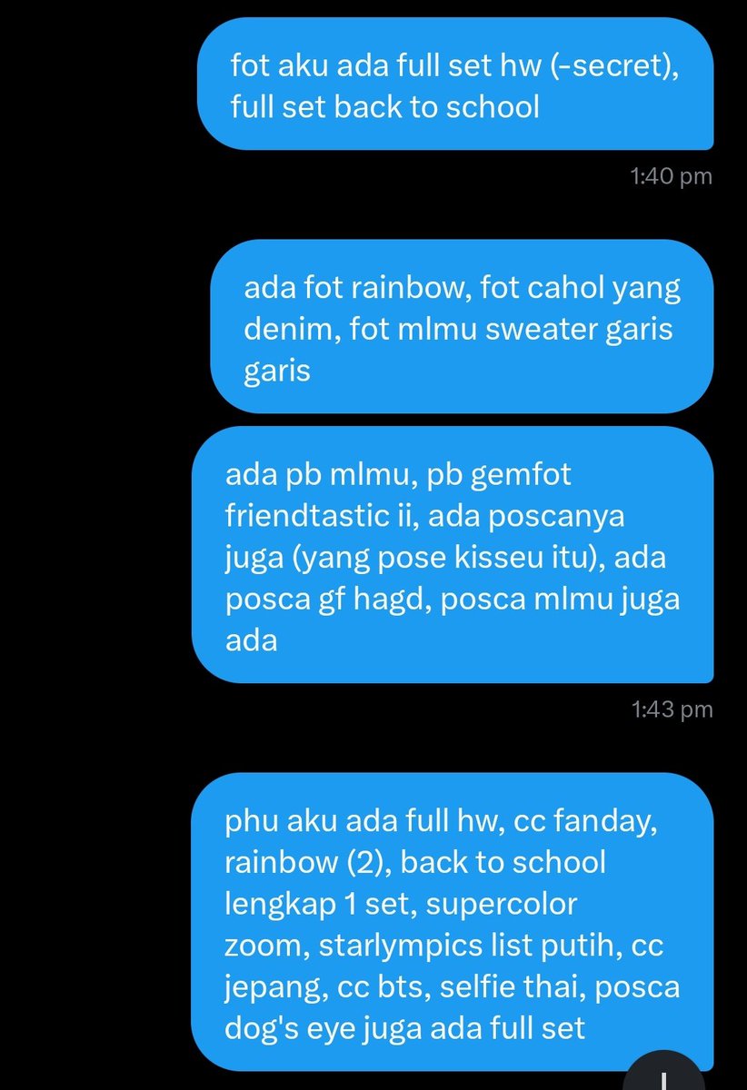 aubefallen's tweet photo. #ths merch lama phu &amp; gemfot, ini listnya. kalo mau proof, condi dll boleh dm aja ya karena aku males fotoin satu satu 😕 https://t.co/Edd96NVbm6
