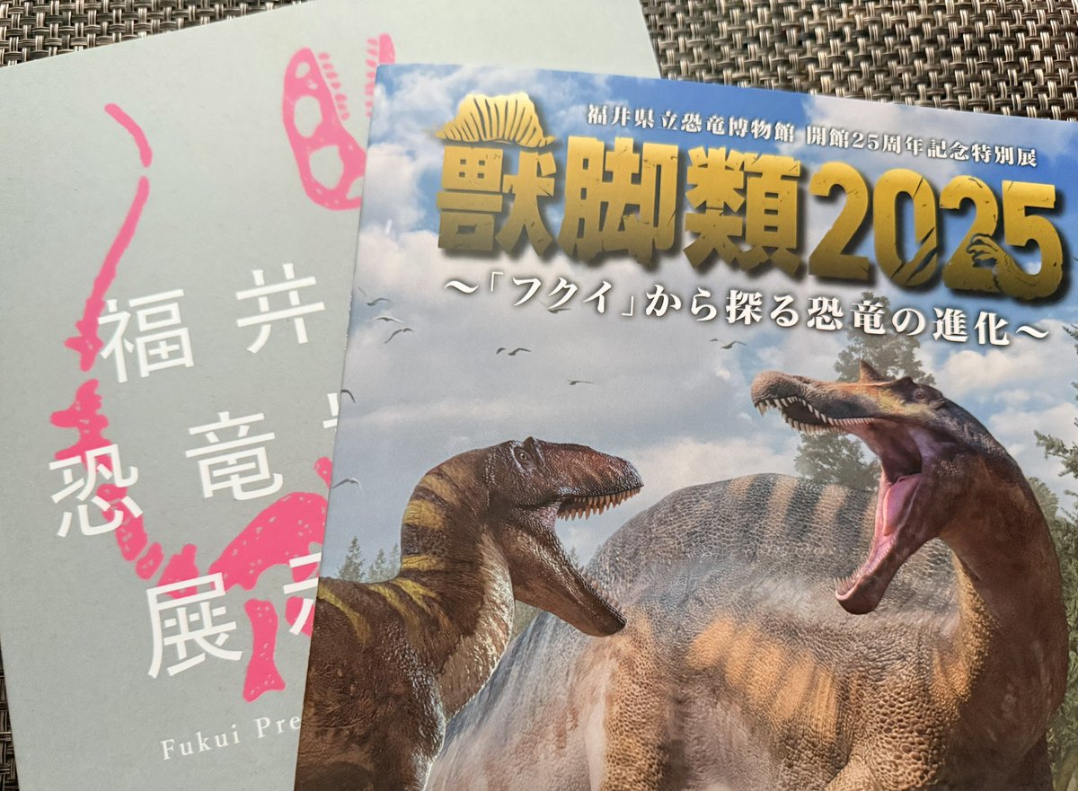 福井県立恐竜博物館 図録。常設展のもだけど、今回の特別展 #獣脚類