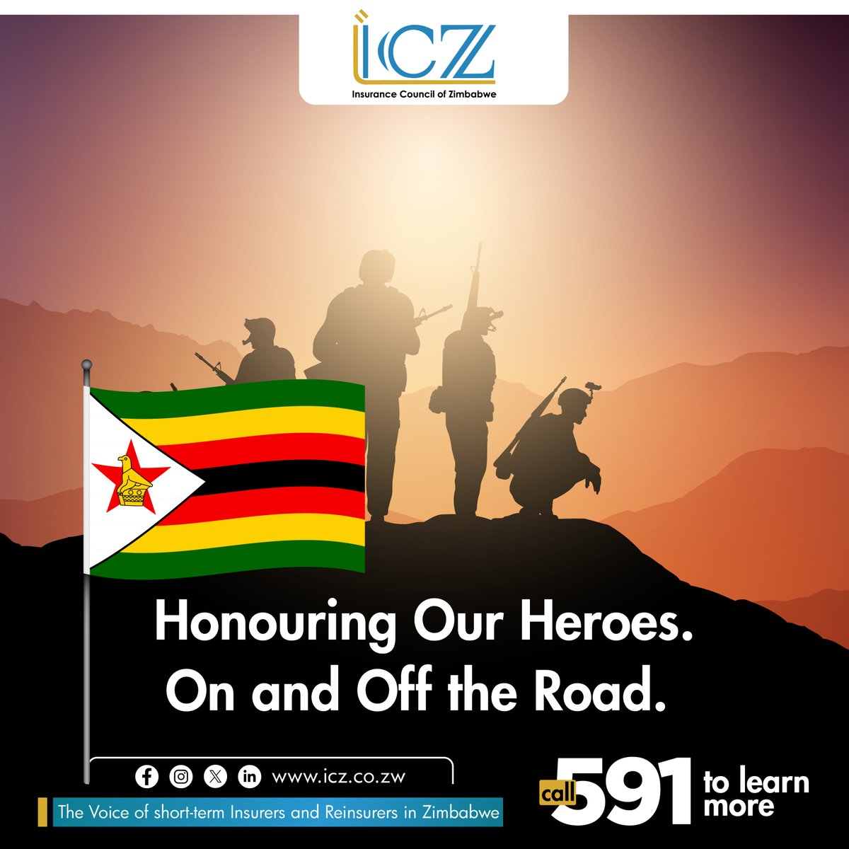 This Heroes Day, we salute the bravery of those who fought for our freedom and the everyday heroes keeping us safe on the road. 
 #HeroesDay #DriveSafe #ICZ