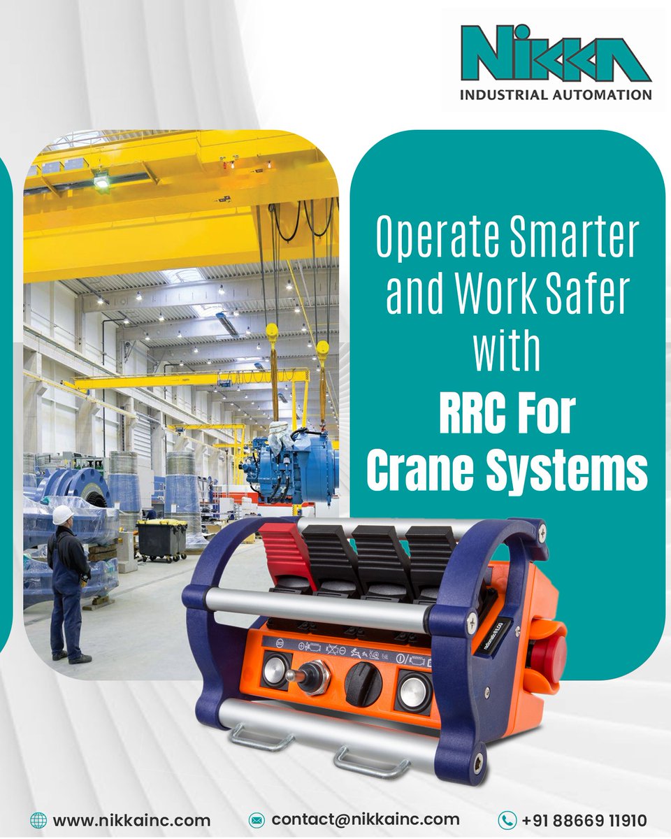 nikkagroup's tweet image. Improve productivity and reduce risks at your plant. Discover the advantages of RRC for crane systems. 

📞: +91 8866911910
📧: contact@nikkainc.com
🌐: nikkainc.com

#NikkaGroup #DairyPlantAutomation #IntegratedAutomation #IndiaAutomation #EngineeringIndia