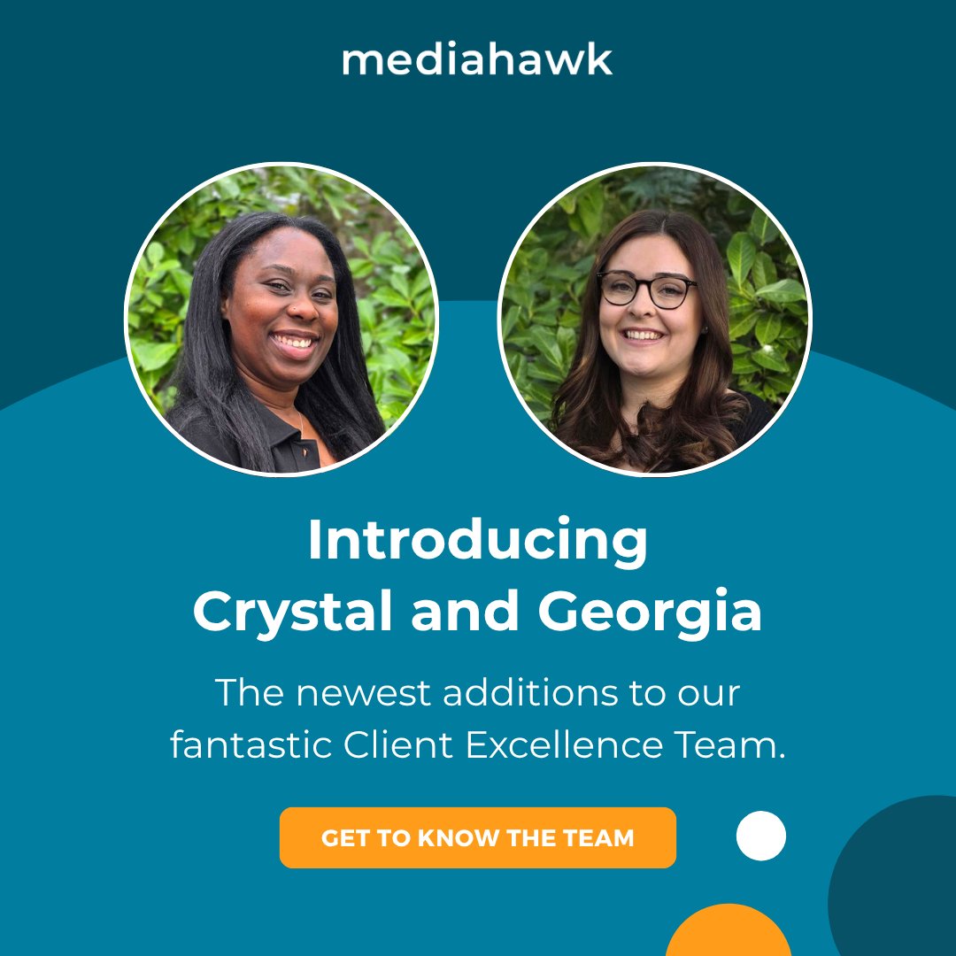 mediahawk's tweet photo. Long overdue intros! 
Meet Crystal and Georgia from our Client Excellence Team.

They’ve been with us a while, but it’s about time we gave them the spotlight.

Get to know them (and the rest of our fantastic CET team) 👉 https://t.co/bxudR9r4VF

#ClientExcellence #MeetTheTeam https://t.co/LVvfyk9TQ4