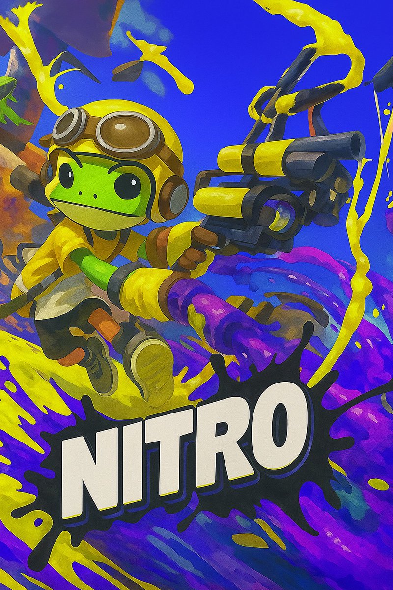 Ash_cryptoZZZ's tweet photo. @NitroFrogTokens My meme entry. @NitroFrogTokens on my favorite games on switch. splatoon. ๐
#NitroMeme https://t.co/Z3SuZwebQ5