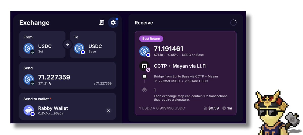first jump of the new week: 4-in-1 interaction 

- Sui txn
- Base txn
- <a href="/JumperExchange/">Jumper</a> 
- <a href="/MayanFinance/">Mayan</a> 

where are you jumping today?