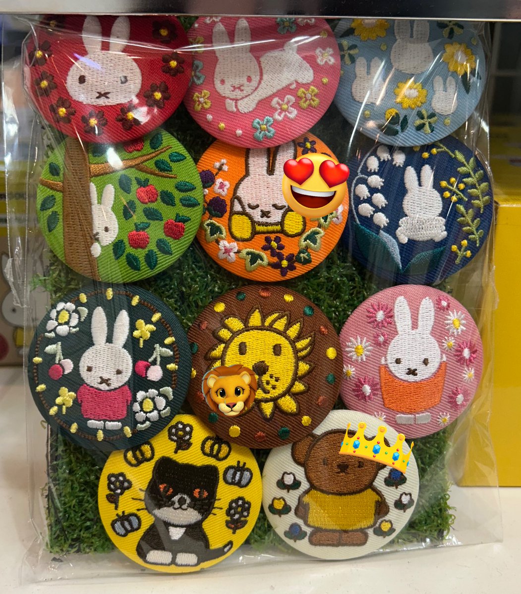 baseboll0403's tweet photo. #ミッフィー刺繍ブローチコレクション交換
 
【譲】ねこ　猫
【求】画像参照　(😍>👑>🦁) https://t.co/uZrxXE34TY