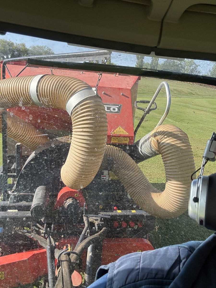 Scarifying fairways today …. <a href="/Abridgegolfclub/">Abridge Golf Club</a> <a href="/abridgegreens/">abridge greenstaff</a>