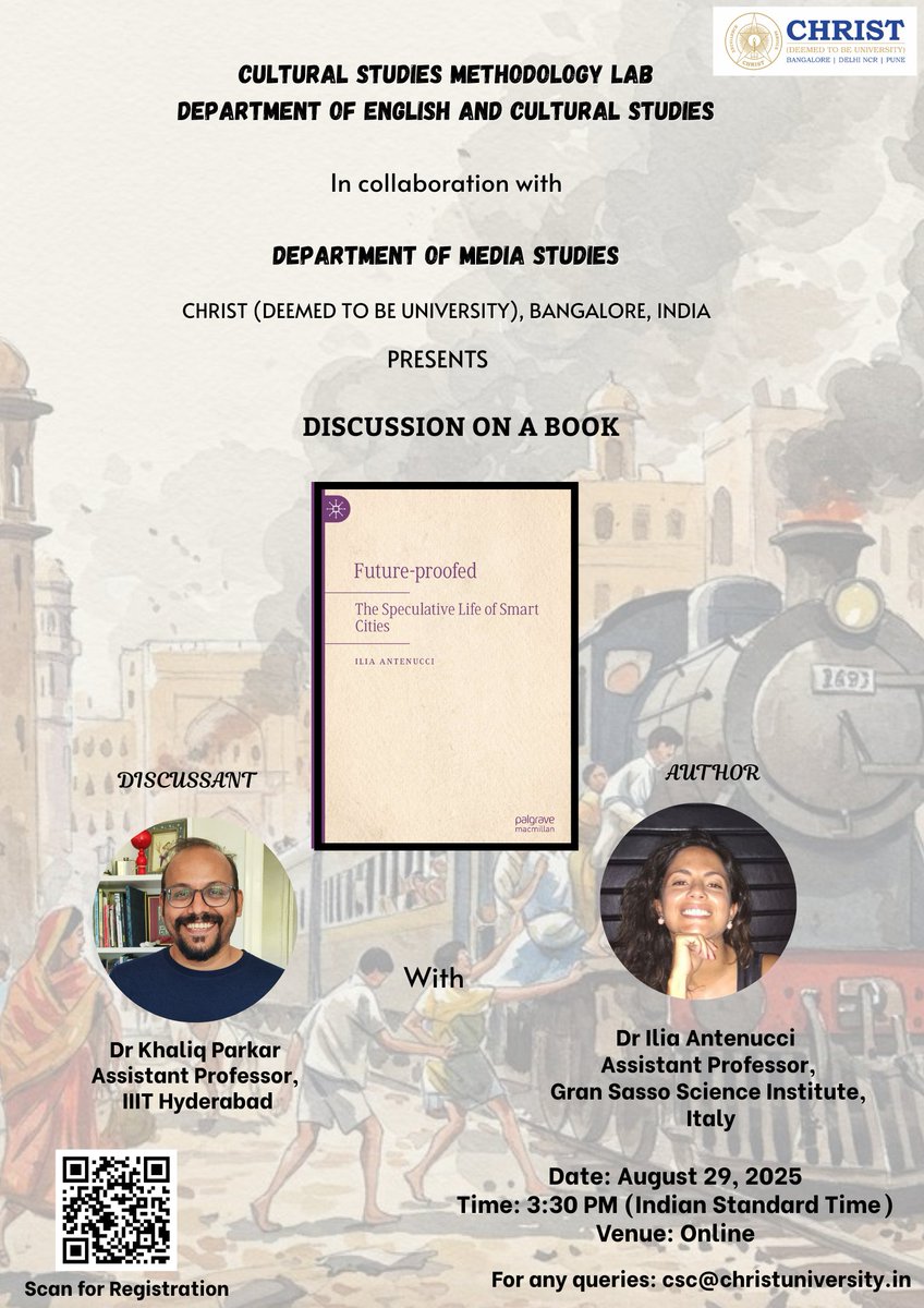 Mithilesh Kumar (@eduwalebabu) on Twitter photo My academic career peaked organizing this book discussion with the most wonderful person and scholar I know <a href="/Ilia__A/">Ilia Antenucci</a> . Scan and register. Trust me , you don't want to miss this one. My academic career peaked organizing this book discussion with the most wonderful person and scholar I know <a href="/Ilia__A/">Ilia Antenucci</a> . Scan and register. Trust me , you don't want to miss this one.