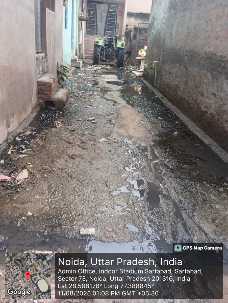 SourabhYaduva20's tweet image. Indoor stadium sec 73 noida कृपा नालियाँ साफ कराया जाए गाद साफ कराया   जाए 11 Aug 2025 #teamparyavaransangh @CeoNoida @noida_authority @dmgbnagar
