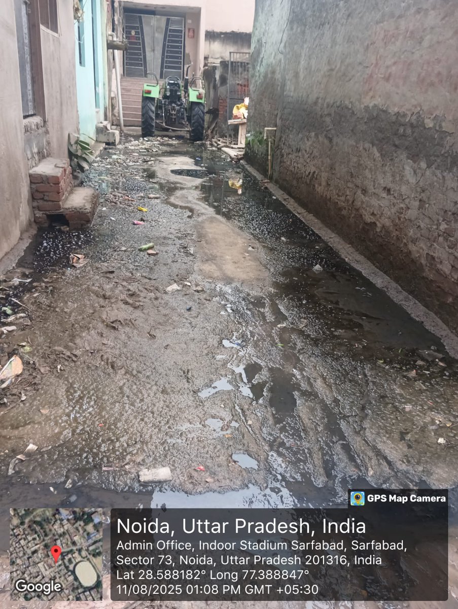 SourabhYaduva20's tweet image. Indoor stadium sec 73 noida कृपा नालियाँ साफ कराया जाए गाद साफ कराया   जाए 11 Aug 2025 #teamparyavaransangh @CeoNoida @noida_authority @dmgbnagar