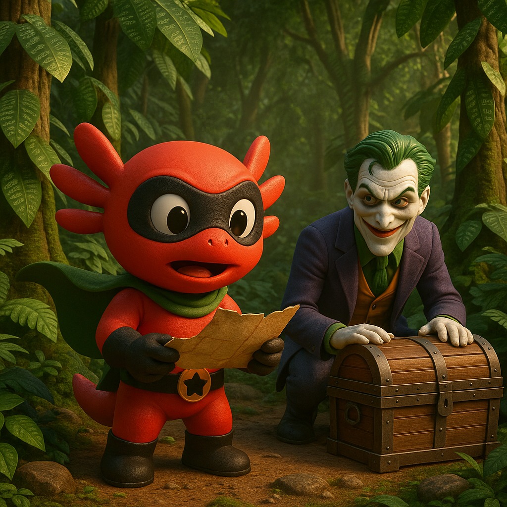 SujitSh_13's tweet photo. In the heart of the Web3 jungle, every step could be fortuneβ¦ or a trap. YouDog holds the map, Joker guards the chest. Which one would you trust?ππ€
@shoutdotfun @UdogSol
#Web3 #CryptoAdventure #LostInWeb3 #NFTCommunity #DeFi #Metaverse #CryptoExplorers #CryptoJungle https://t.co/baBy8pvtHZ