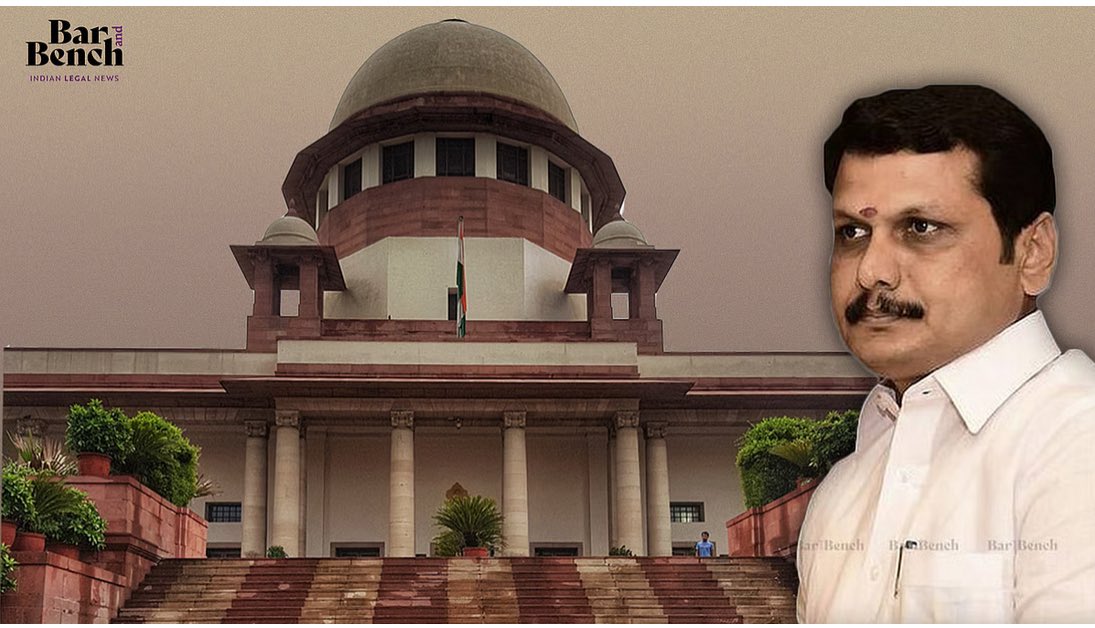 Govindarajan67's tweet photo. Supreme Court resumes hearing the cash-for-jobs scam case involving ex-TN minister Senthil Balaji.
Bench: Justices Surya Kant and Joymalya Bagchi
#SupremeCourt #SenthilBalaji #cashforjobscam