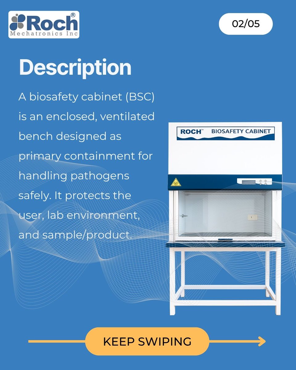RochMecha's tweet image. Roch&apos;s Biosafety Cabinets are engineered for maximum protection of personnel, products, and the environment ensuring sterile, contamination-free operations in every critical lab setting.
rochmechatronics.com/biosafety-cabi…

#BiosafetyCabinet #fumehood #passbox #RochMechatronics