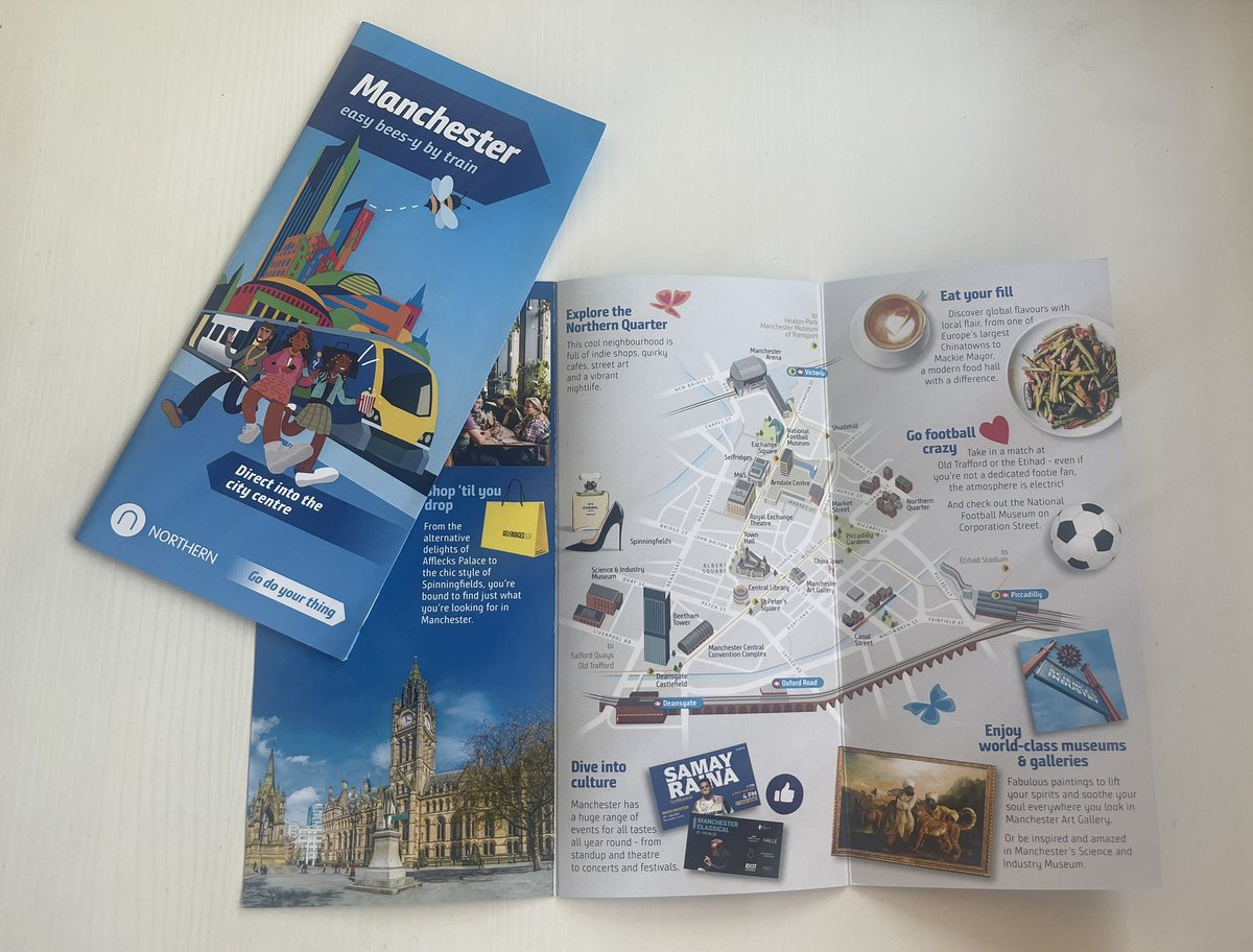 Communicating digitally is important but print also has a role in promoting great destinations and the ease of getting there, as well as allowing us to place leaflets in locations that digital (and rail) doesn’t necessarily reach.

The first in a series… 💙🐝