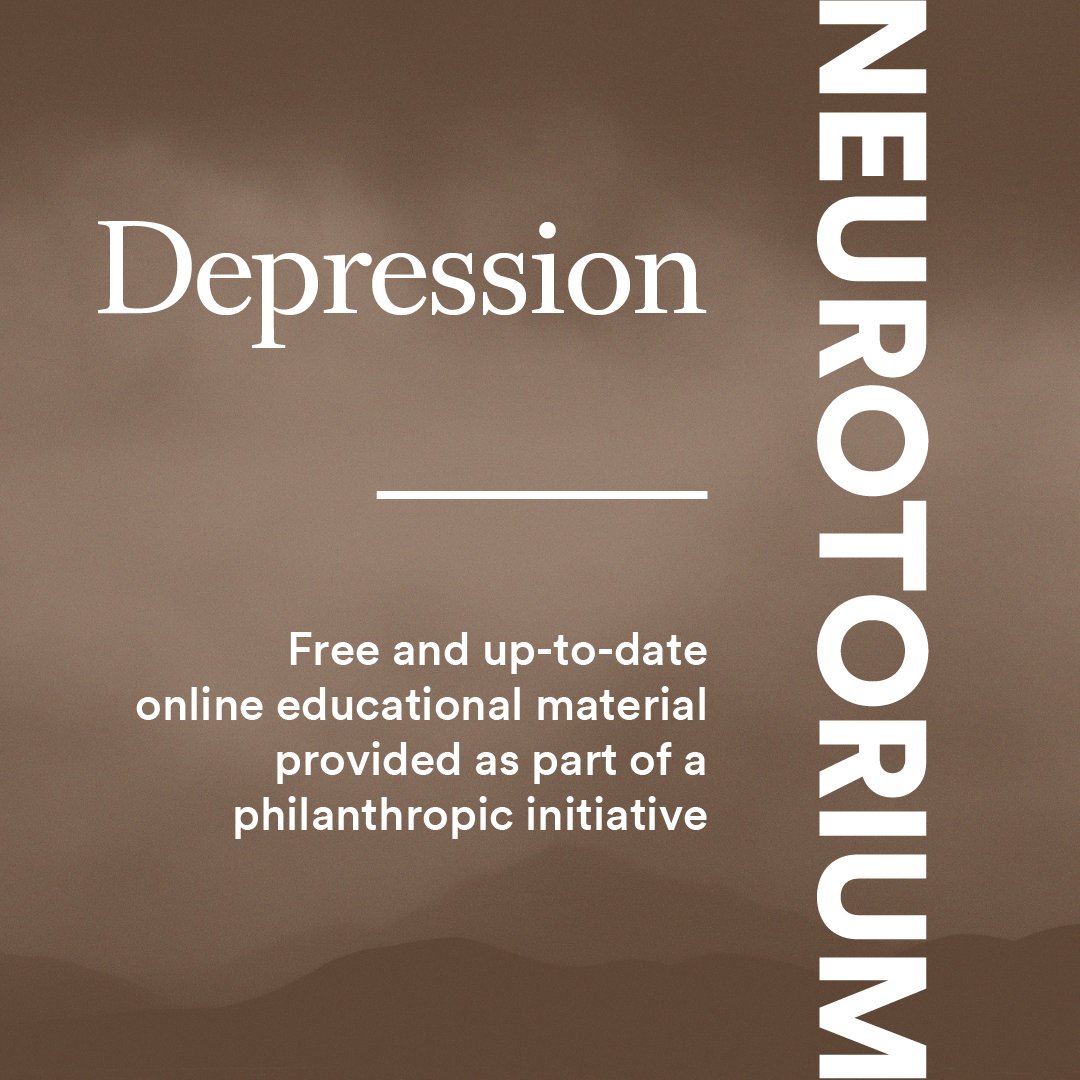 We're proud to announce that Neurotorium's theme on Depression has been comprehensively updated by the experts, including 6 expert-developed state-of-the-art educational slide decks, an expert-written article on Precision psychiatry, and 25+ downloadable illustrations and images.