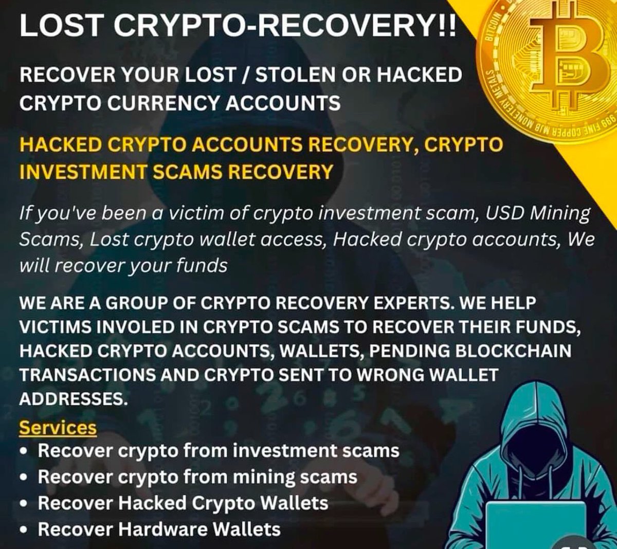 DailyYnwa's tweet image. #coinrecovery #coinbasehacked #blockchainwallet #cryptohackers #cryptolifestyle #cryptonews #forexrecommendation #bitcoinrecovery #florida #carolina #cryptorecovery #kentucky #louisiana #bitcoinhacker #cryptorecoveryservice #forgottenpassword #losangeles #blockchainrevolution