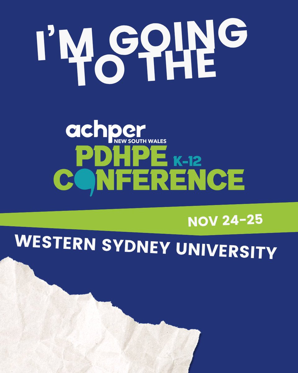 🗓️ Nov 24–25 | Sydney

🔥 Early Bird ends 31 Aug

Already registered?

🔁 Share this

👥 Tag a teacher who should come with you

🎟️ achpernsw.com.au/pdhpeconferenc…

#PDHPE #TeacherPD #ACHPERNSW #K12Conference #NSWteachers